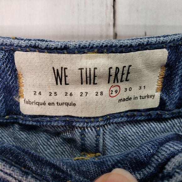 New! We the Free People Women's Mini Skirt Distres - Picture 5 of 9